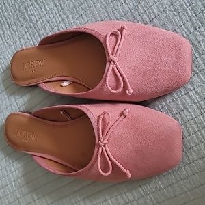 J Crew blush sip on mules size 6
